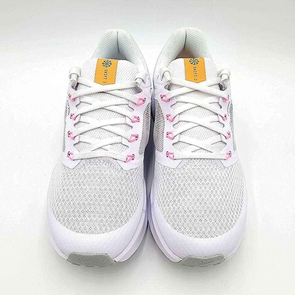Nike White and Pink Women's Sneakers - Picture 3 of 8